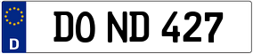 Trailer License Plate